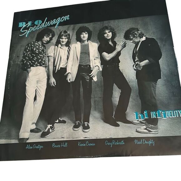 REO Speedwagon Epic Hi Infidelity Vinyl Records LP - Picture 4 of 9